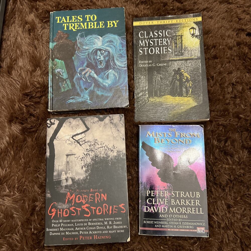 Set of 4 Mystery and Ghosts Books Short Stories